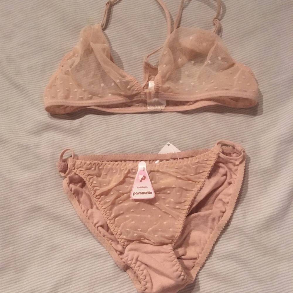 Pastunette, Racerback Bra & Panty Set, Size 34B